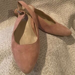 Vionic - Pink Suede Flat Slingback